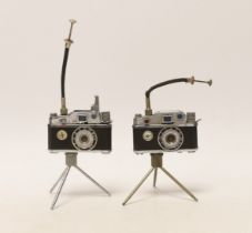 Two novelty camera lighters