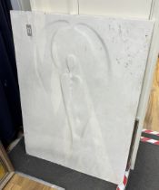 An abstract plaster panel, width 90cm, height 120cm