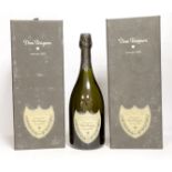 Two boxed bottles of Dom Perignon champagne, 2003