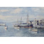 After Richard Eurich (1903-1992), colour lithograph, 'The Mary Eliza, Lyme Regis', signed in pencil,