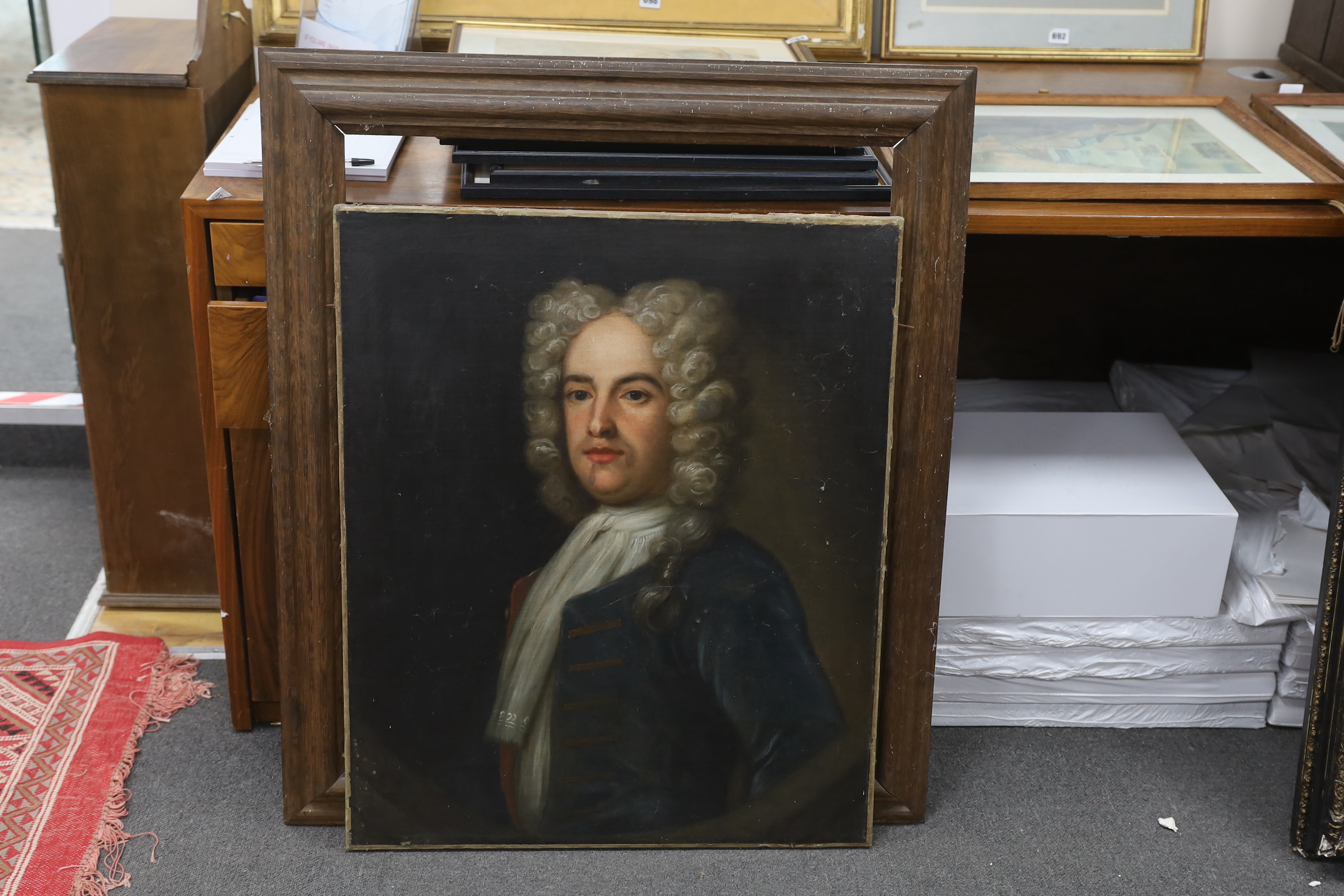 Early 18th century, English School, oil on canvas, Portrait of a gentleman, possibly Charles Talbot, - Image 2 of 2