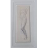 John Frye Bourne (1912-1991), pencil sketch, Nude study, unsigned, stamped Mar 1931, details