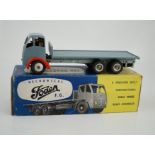 A boxed Shackleton Toy Foden FG flatbed lorry in smoke grey, with both keys, in the correct colour