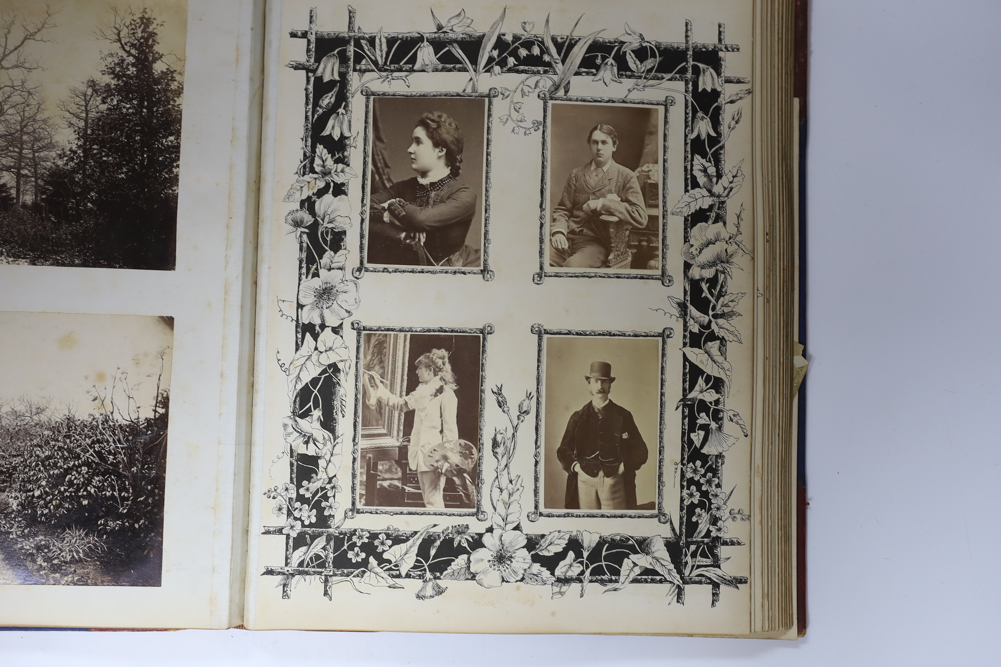 A late 19th century album of black and white photographs of views, principally in Europe and - Bild 5 aus 5