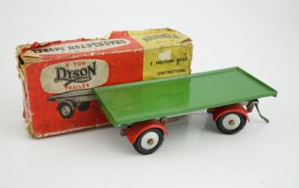 A Shackleton Dyson 8-ton trailer in green, with the remains of an original box