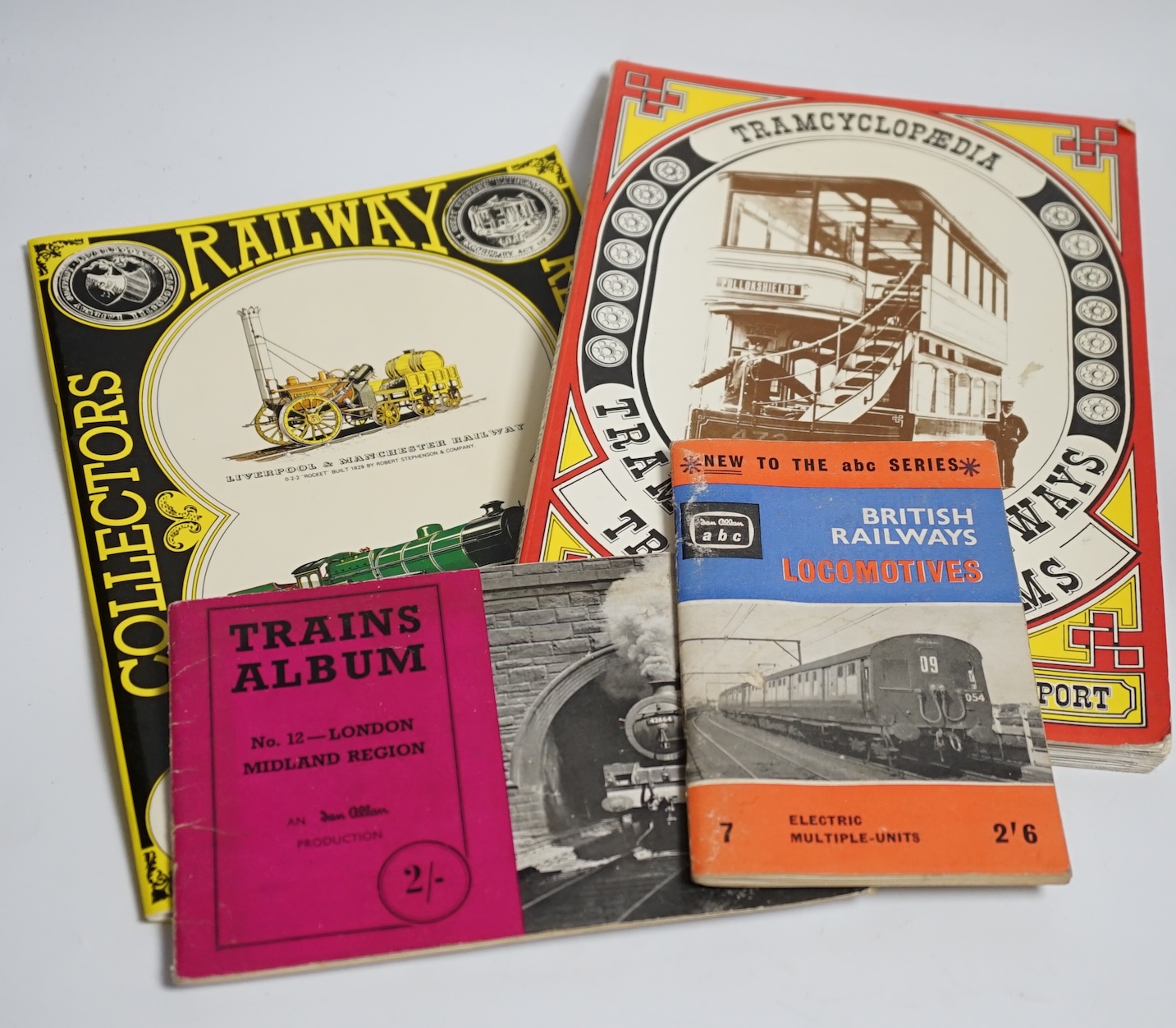 A quantity of postcards of trains, trams etc.