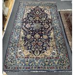 A North West Persian blue ground carpet, 270 x 158cm