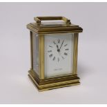 A Garrard & Co. brass cased carriage clock, 15cm