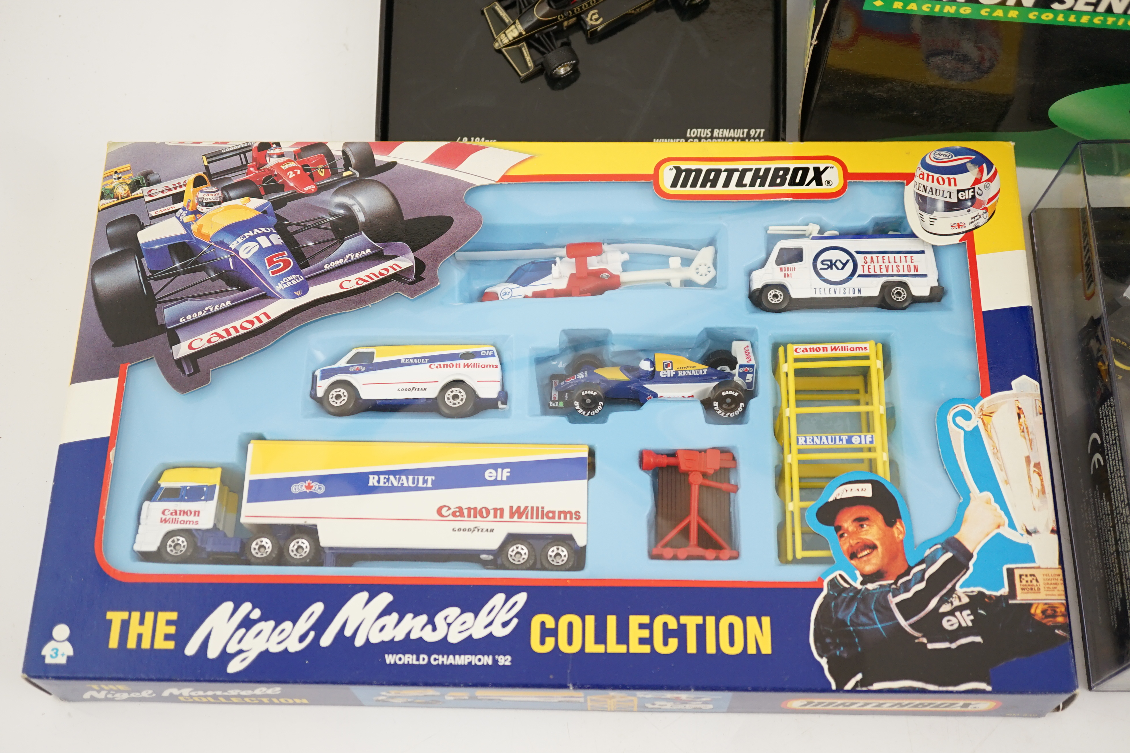 Twenty-one diecast motor racing related models by Onyx, Minichamps, Bburago, etc. including; three - Image 2 of 12