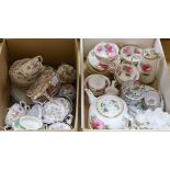 A quantity of mixed china to include Herend and Dresden examples