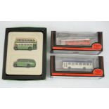 Thirty-two boxed EFE diecast buses, coaches, gift sets, etc. and one Britbus, operators including;