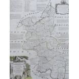 After Emanuel Bowen (1694-1767), hand coloured map of Buckinghamshire, printed for R Sayer, T Bowles