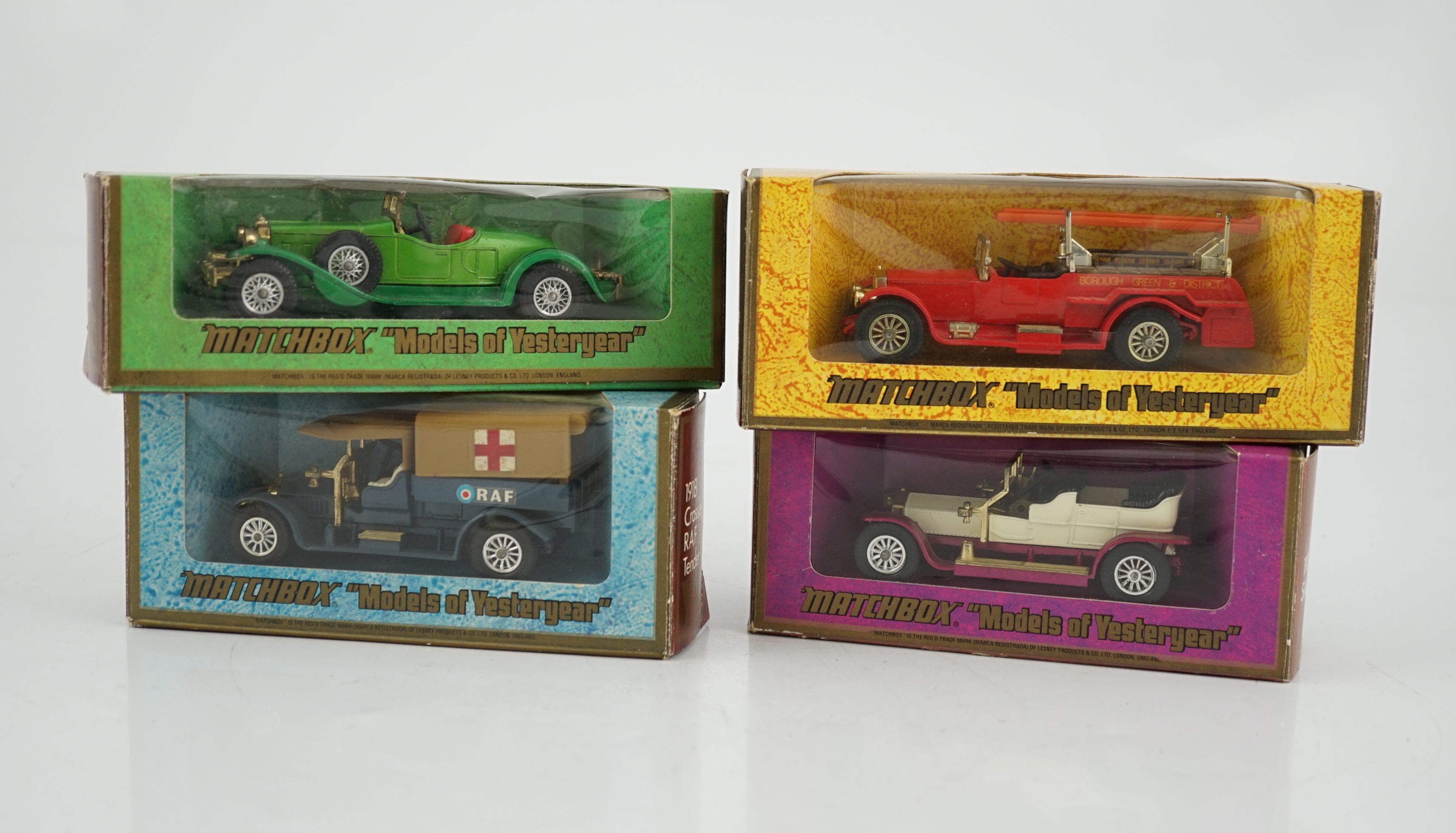 Seventy-nine Matchbox Models of Yesteryear in mainly woodgrain, cream and maroon era boxes,