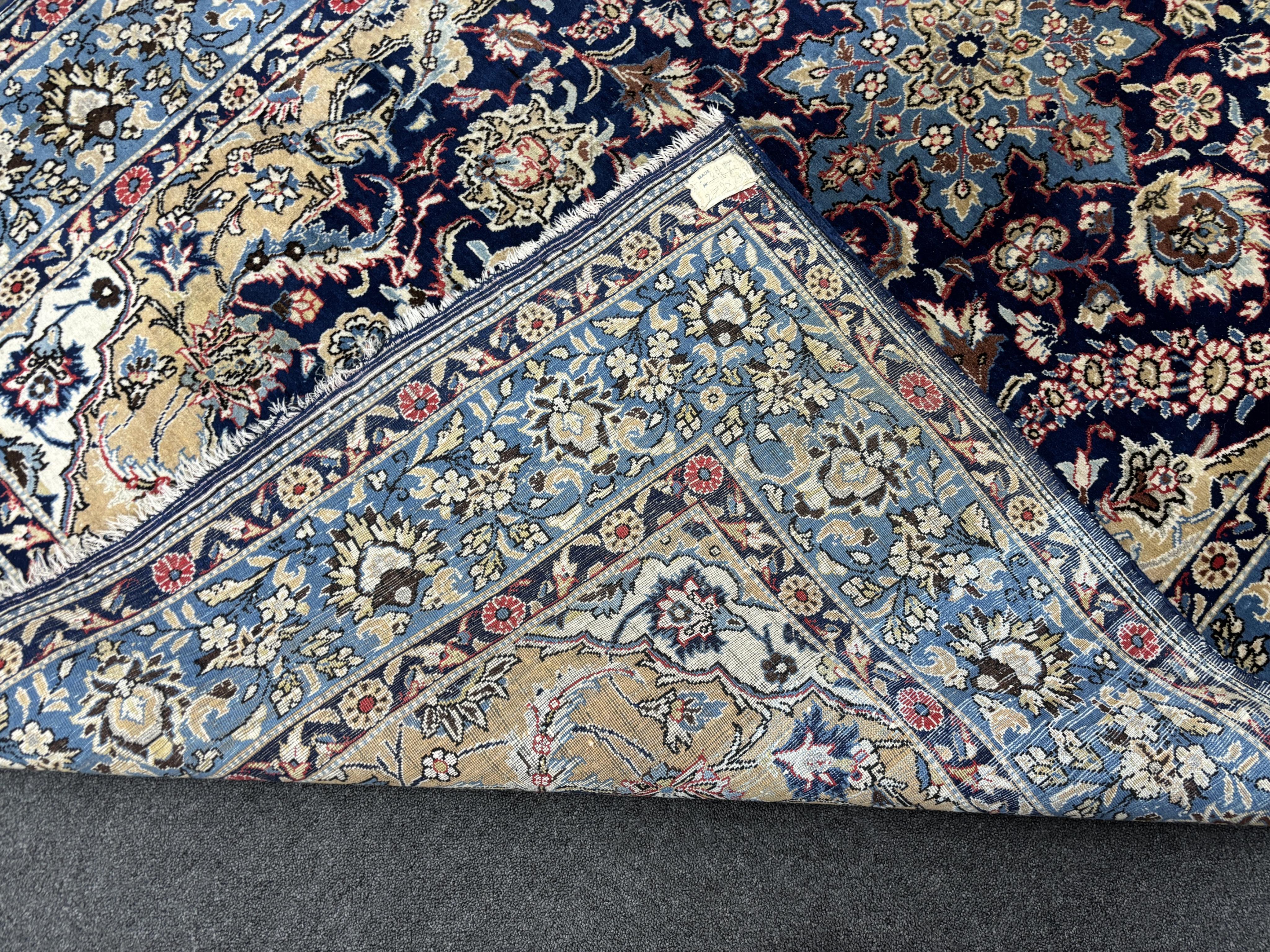 A North West Persian blue ground carpet, 270 x 158cm - Bild 2 aus 3