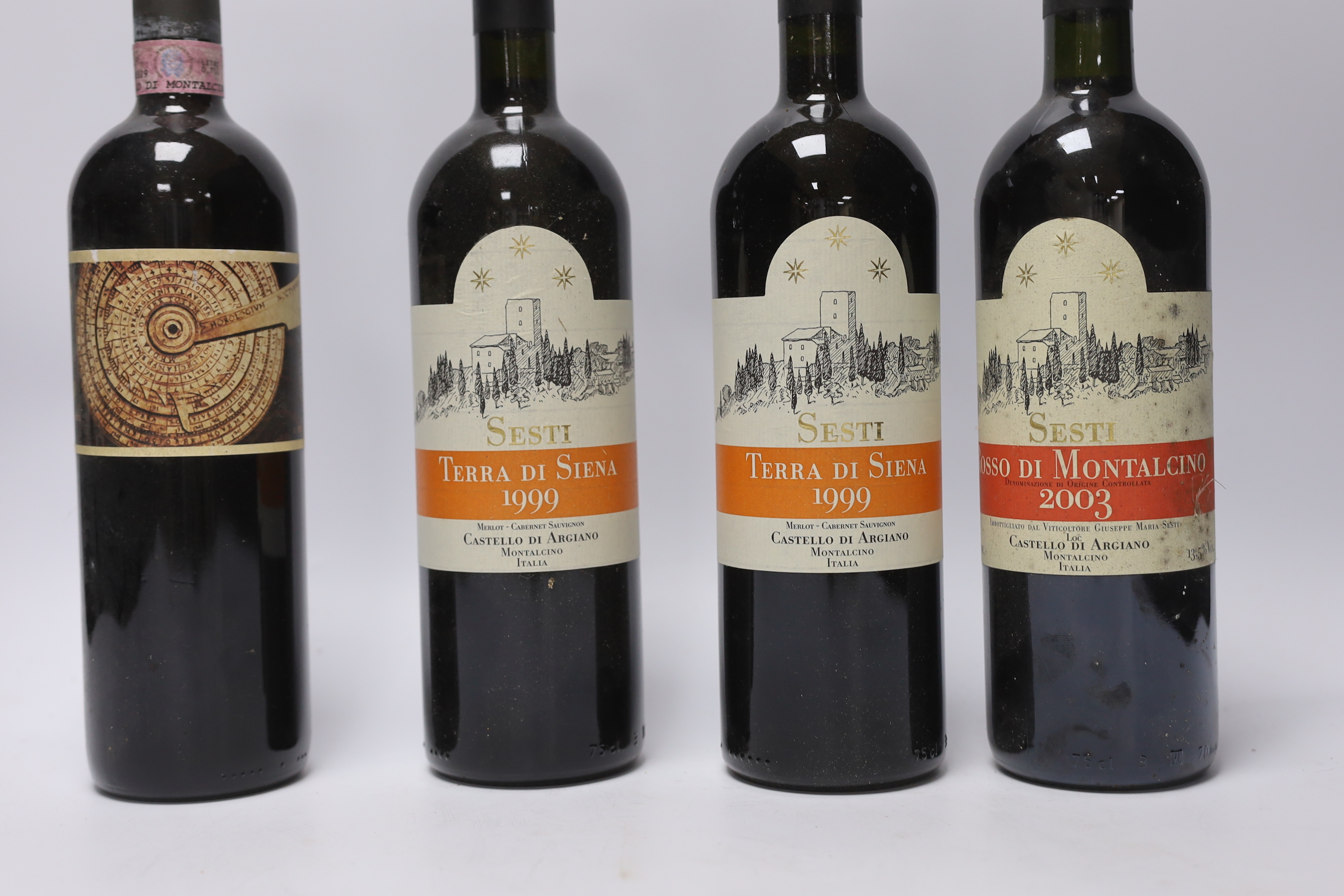 Ten bottles of red wine; three Rossi Di Montalcino 2003, four bottles of Terra Di Siena 1999 and - Image 3 of 3