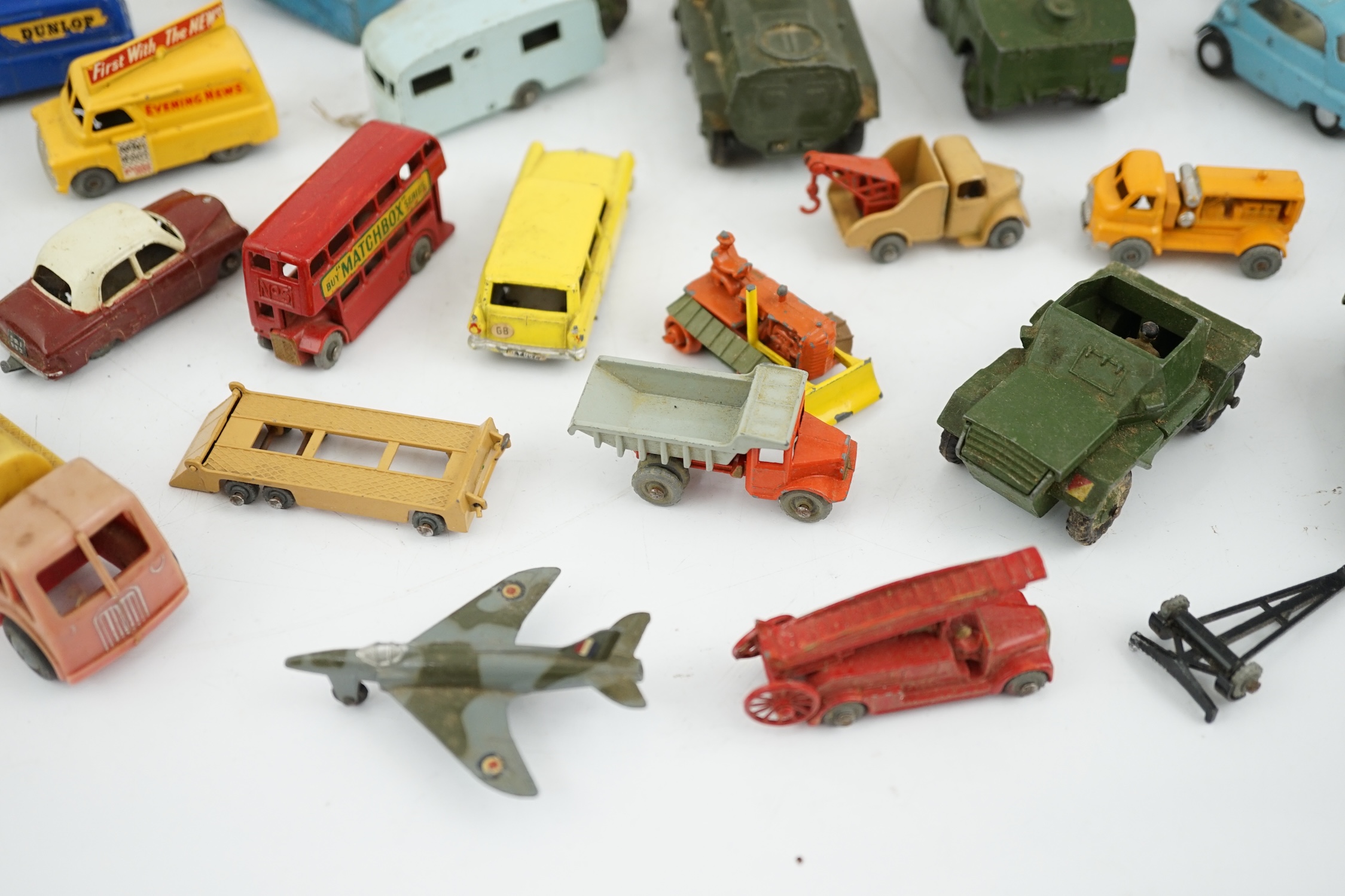 Thirty-eight diecast vehicles by Dinky Toys, Corgi Toys, Matchbox, etc. including a Spot-On BMW - Image 13 of 20