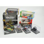 Thirty-seven boxed diecast motor racing related models by Onyx, Atlas Editions, etc. including 1: