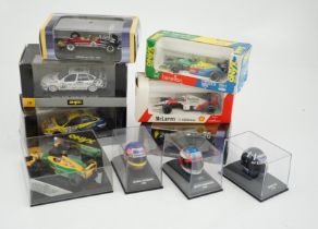 Thirty-seven boxed diecast motor racing related models by Onyx, Atlas Editions, etc. including 1: