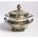 A George IV silver two handled vegetable tureen and cover, by Thomas Burwash, London, 1822 (marks on