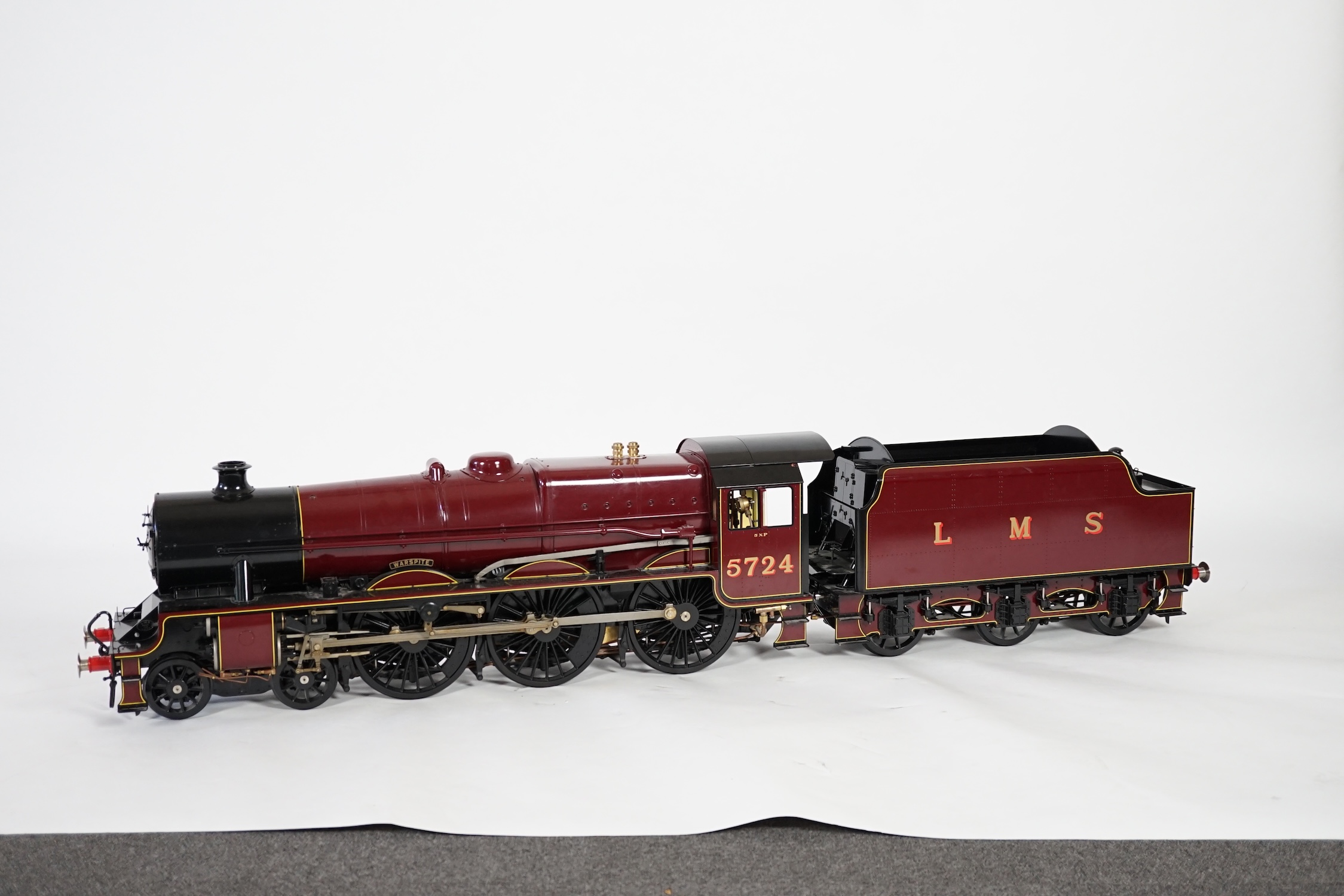 A Kingscale by Silver Crest Models 5 inch gauge coal fired live steam LMS Jubilee Class 4-6-0 - Bild 13 aus 18