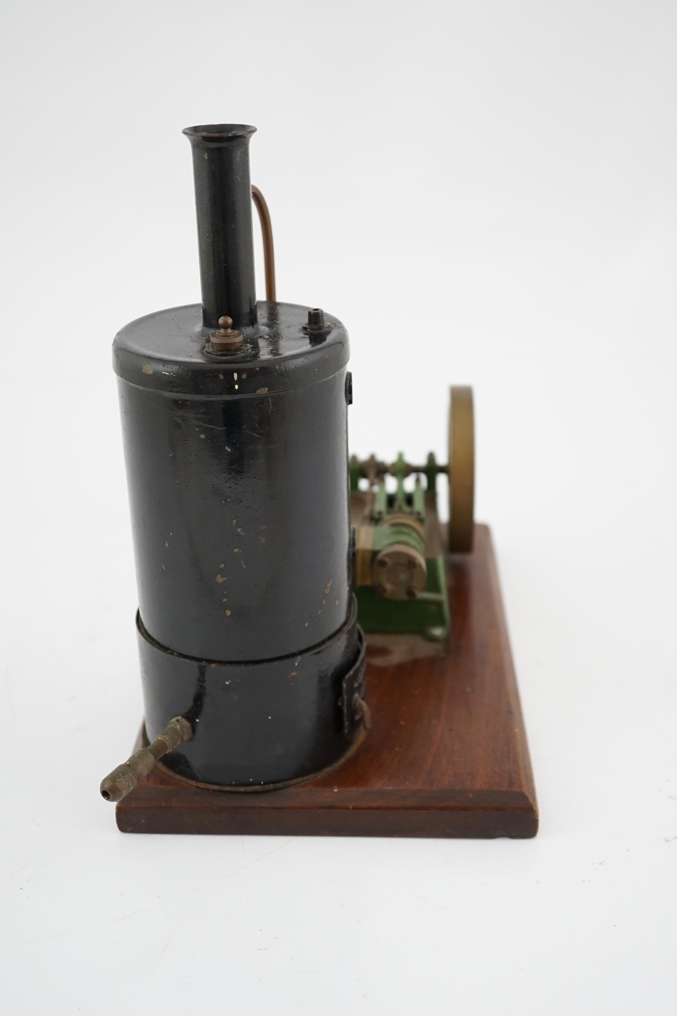 A Stuart Turner style stationary steam plant, with vertical boiler with fittings for a water sight - Image 3 of 5