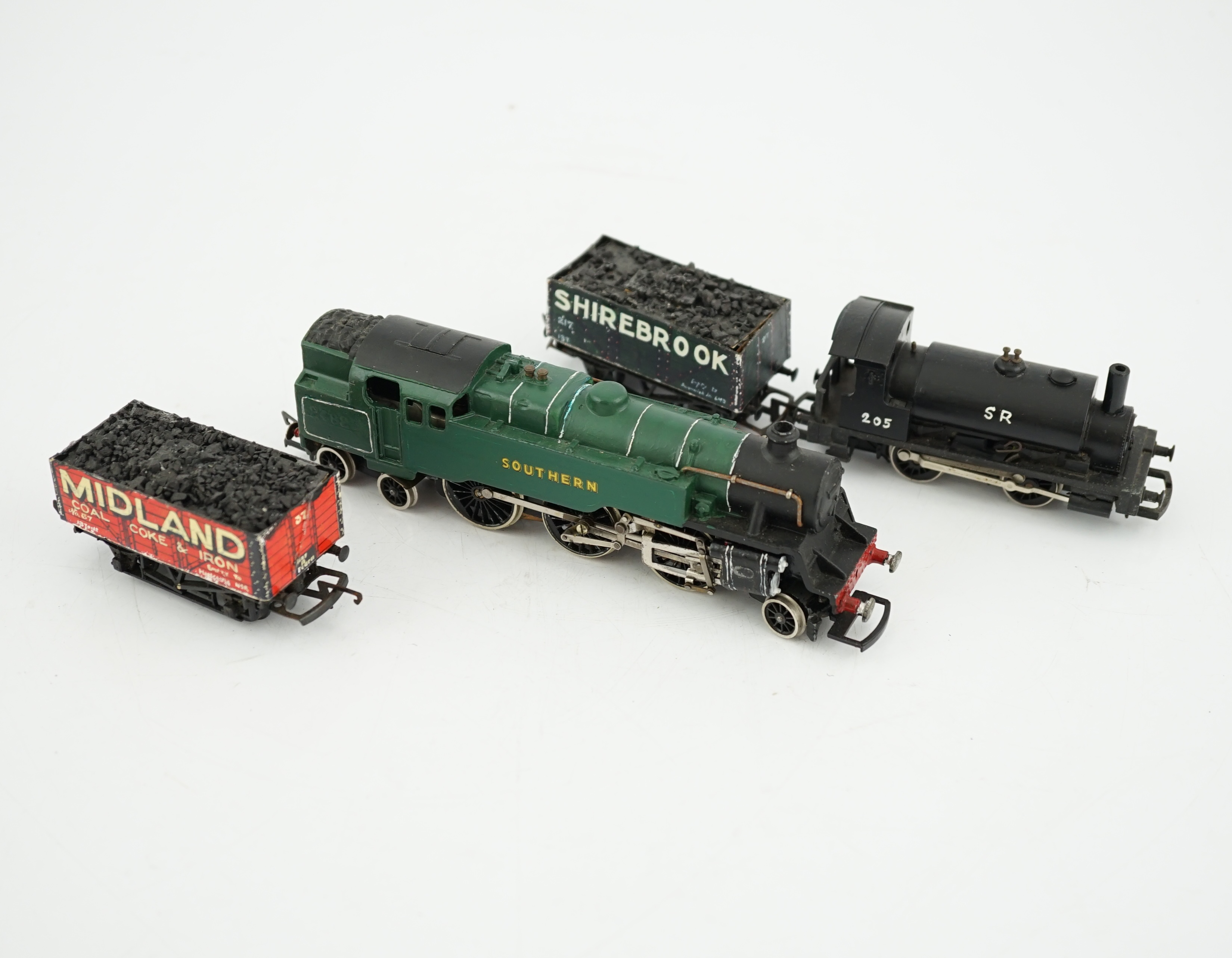 A quantity of 00 gauge railway by Hornby, Tri-ang, Dapol, Crescent, etc. including five locomotives;