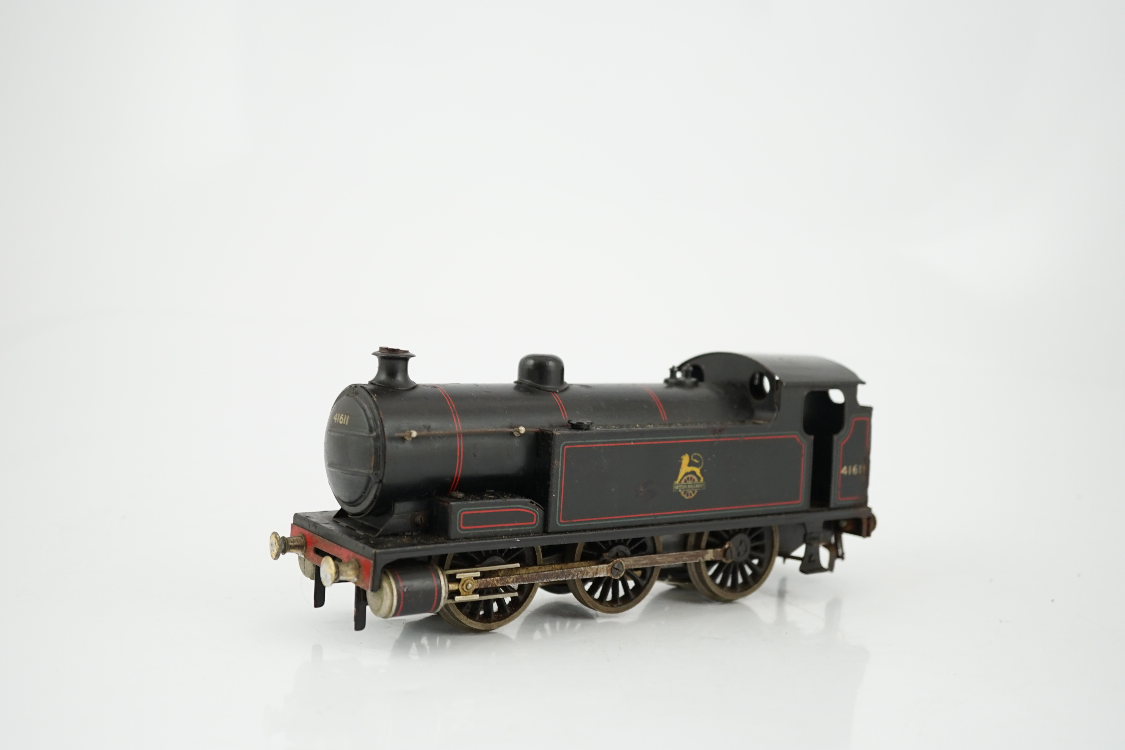 A Bassett-Lowke 0 gauge BR 0-6-0T locomotive for 3-rail running, in lined black livery, 41611 - Image 2 of 4