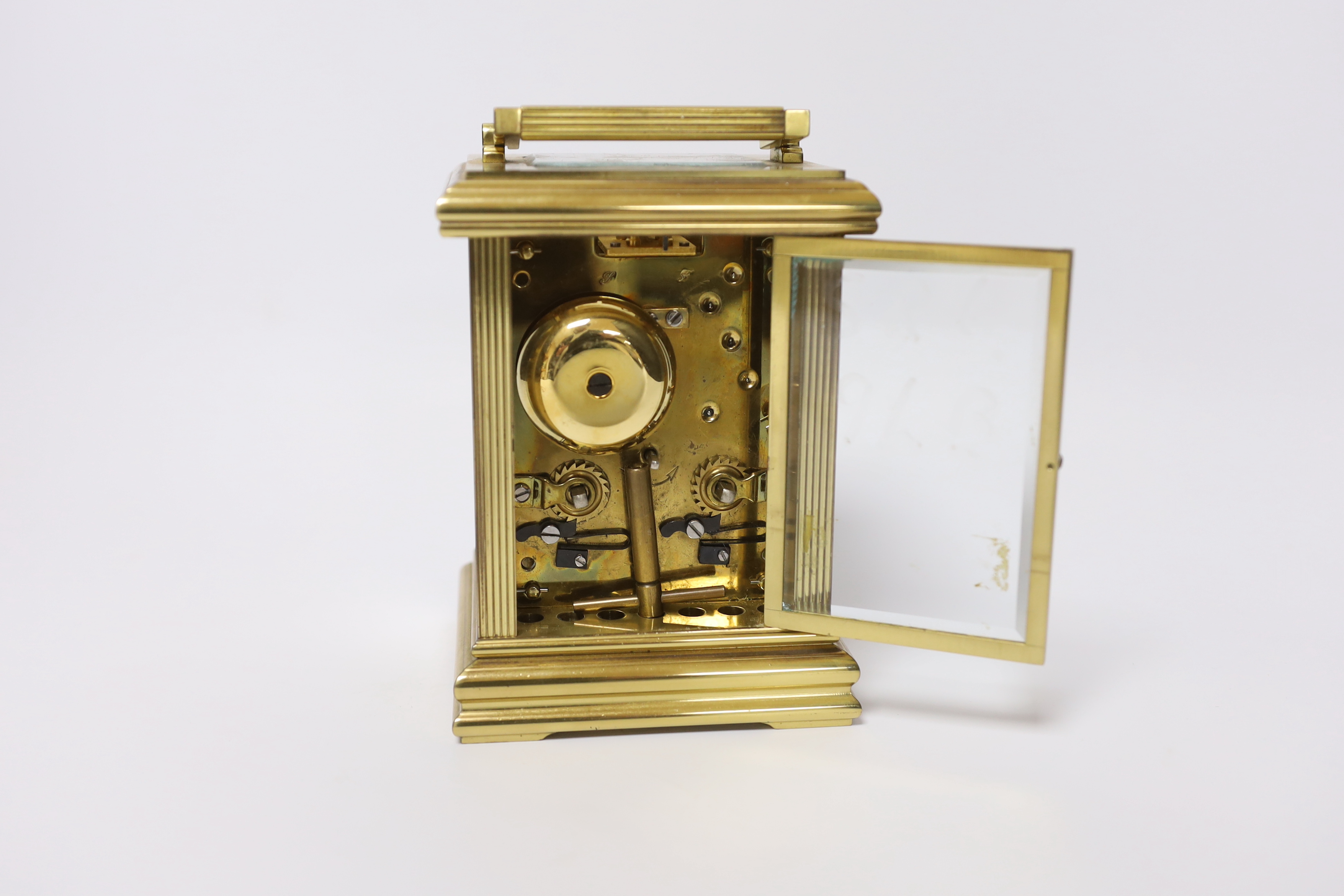 A Garrard & Co. brass cased carriage clock, 15cm - Image 4 of 5