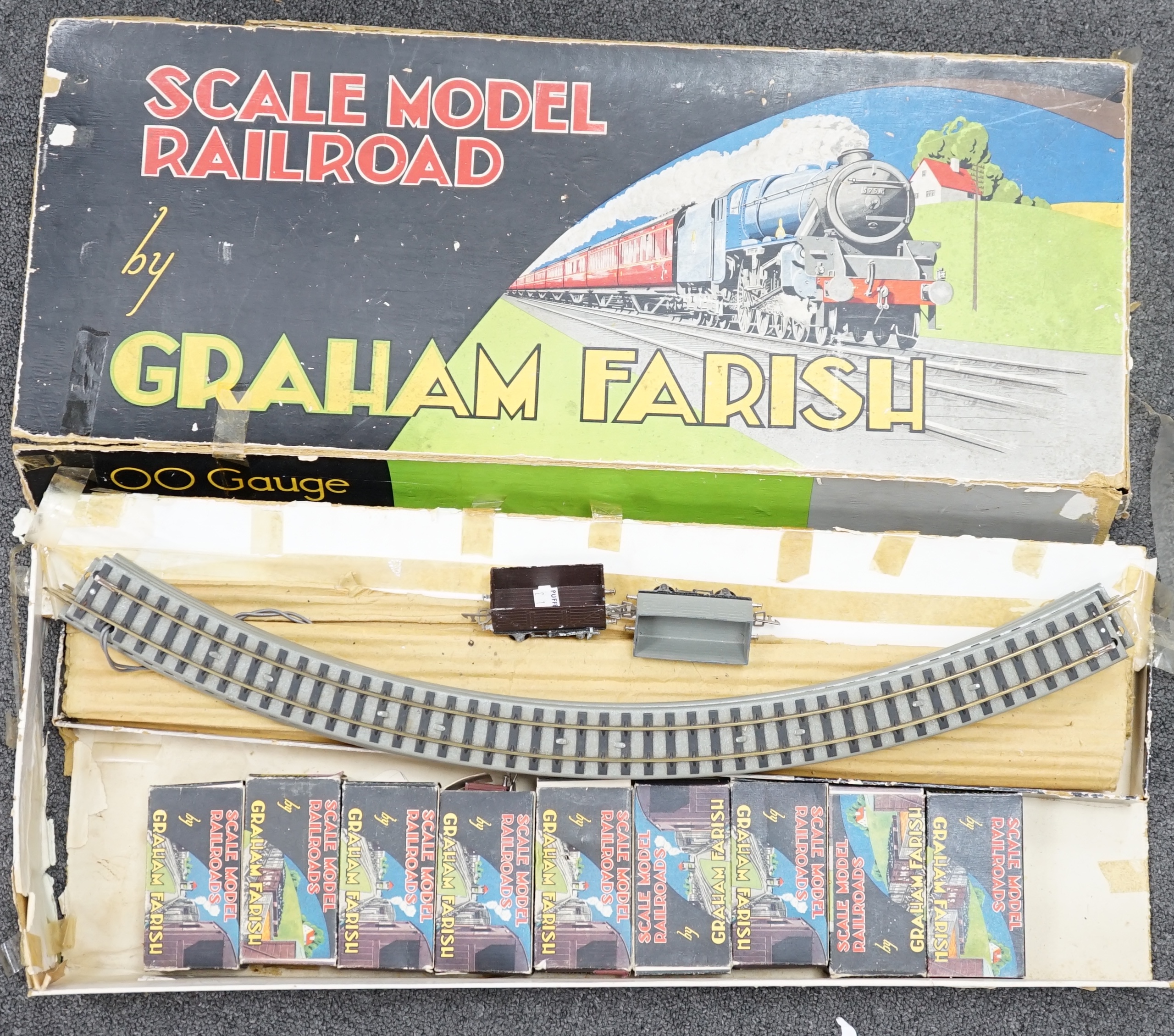 A collection of 00 gauge model Railway by Graham Farish, Exley, etc. including two locomotives; a