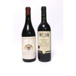 A bottle of Chateau Grand Saint-André Bordeaux 2004 and a bottle of Monprivato Barolo Mascarello