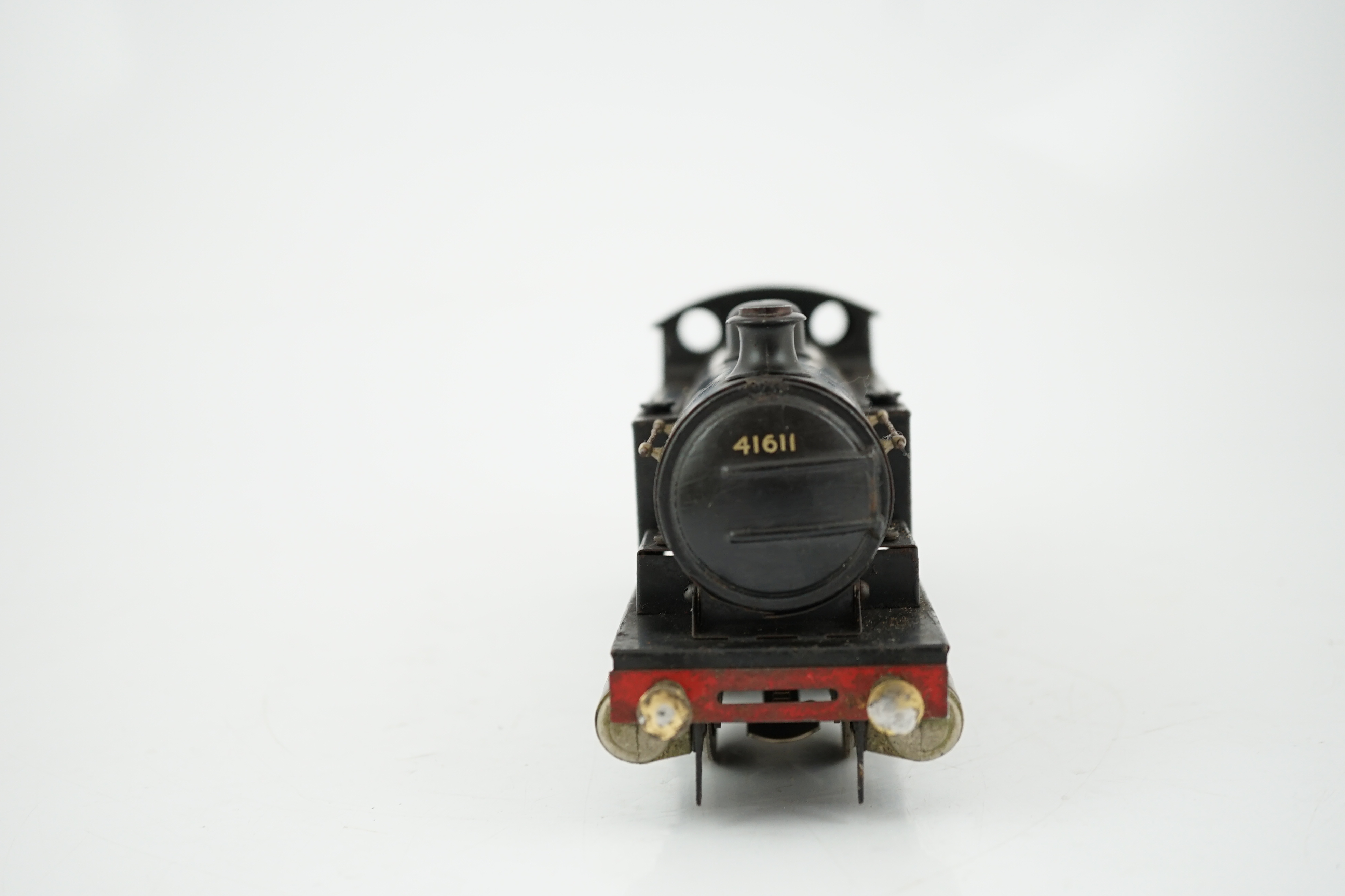 A Bassett-Lowke 0 gauge BR 0-6-0T locomotive for 3-rail running, in lined black livery, 41611 - Image 4 of 4