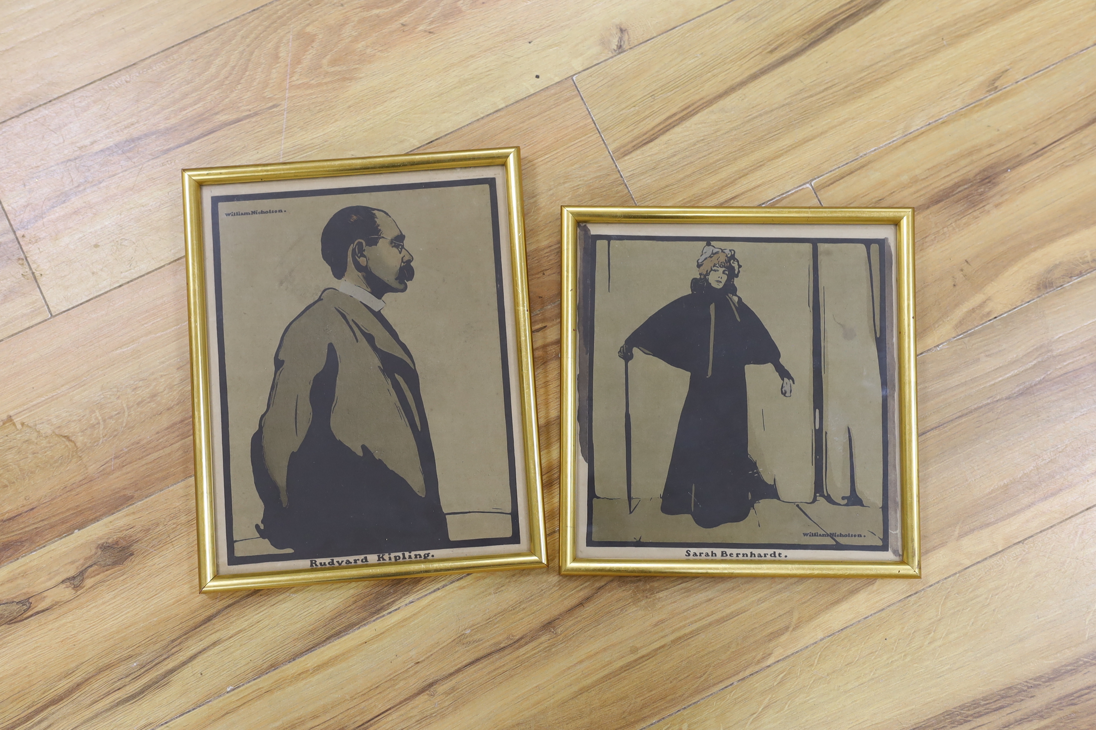 William Nicholson (1872-1949), four colour lithographs, comprising, portraits of Rudyard Kipling, - Image 2 of 3