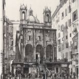 Geoffrey Heath Wedgwood (1900-1977), dry point etching, 'St. Peter’s, Genoa II', signed, inscribed
