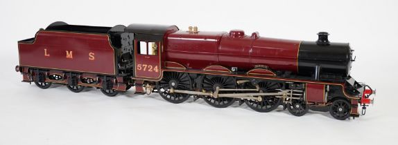 A Kingscale by Silver Crest Models 5 inch gauge coal fired live steam LMS Jubilee Class 4-6-0