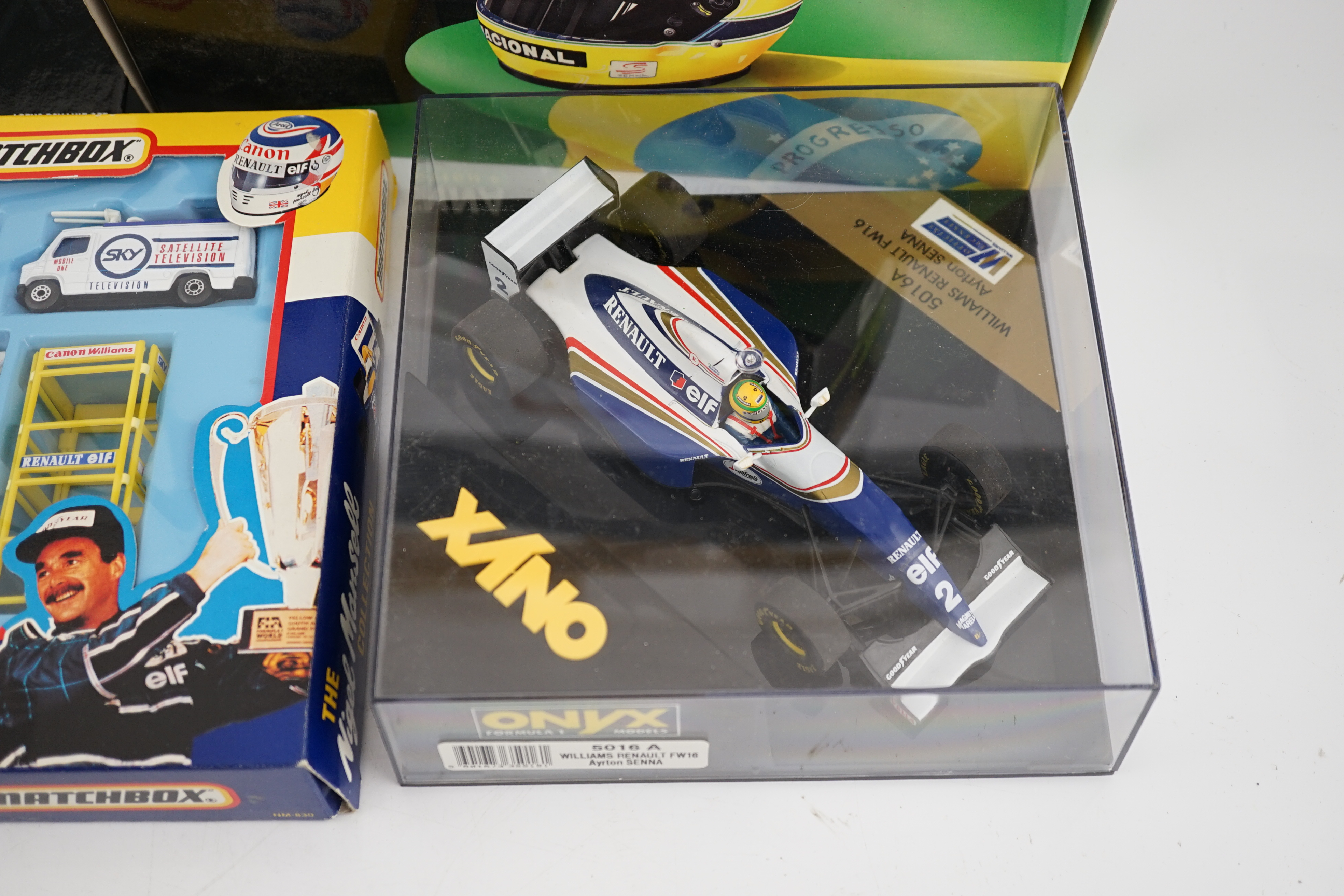 Twenty-one diecast motor racing related models by Onyx, Minichamps, Bburago, etc. including; three - Image 3 of 12