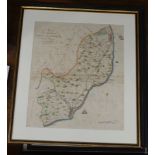 Four 18th / 19th century Map’s of the Hundreds including ‘Loningborough & Folkestone’ together