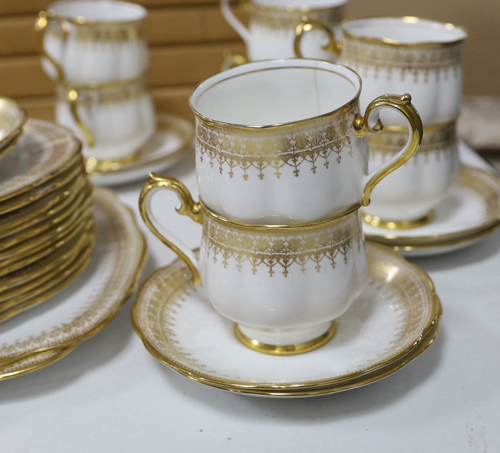 A Royal Albert gilded tea set - Image 2 of 5