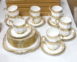 A Royal Albert gilded tea set