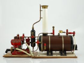 A Maxwell Hemmens gas fired ‘Max V4’ marine steam plant, Four cylinder engine with regulator,