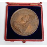 A Queen Victoria commemorative cased 1887 bronze Jubilee medal