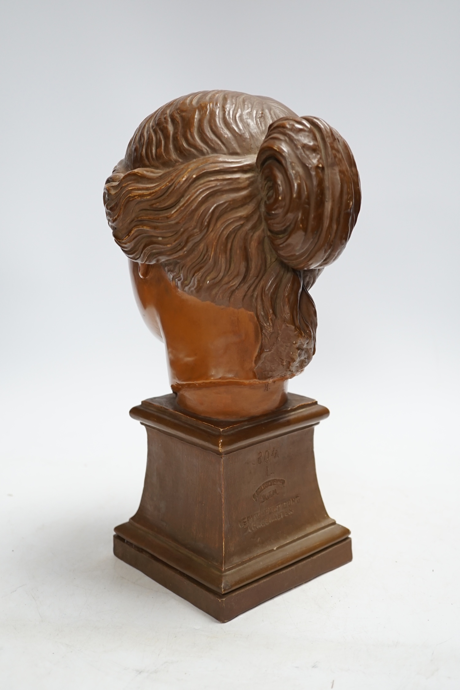 A Goldscheider terracotta bust of the Venus de Milo, 29cm high - Image 3 of 4