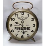 A World's best Mauthe alarm clock, now electric, 59cm high