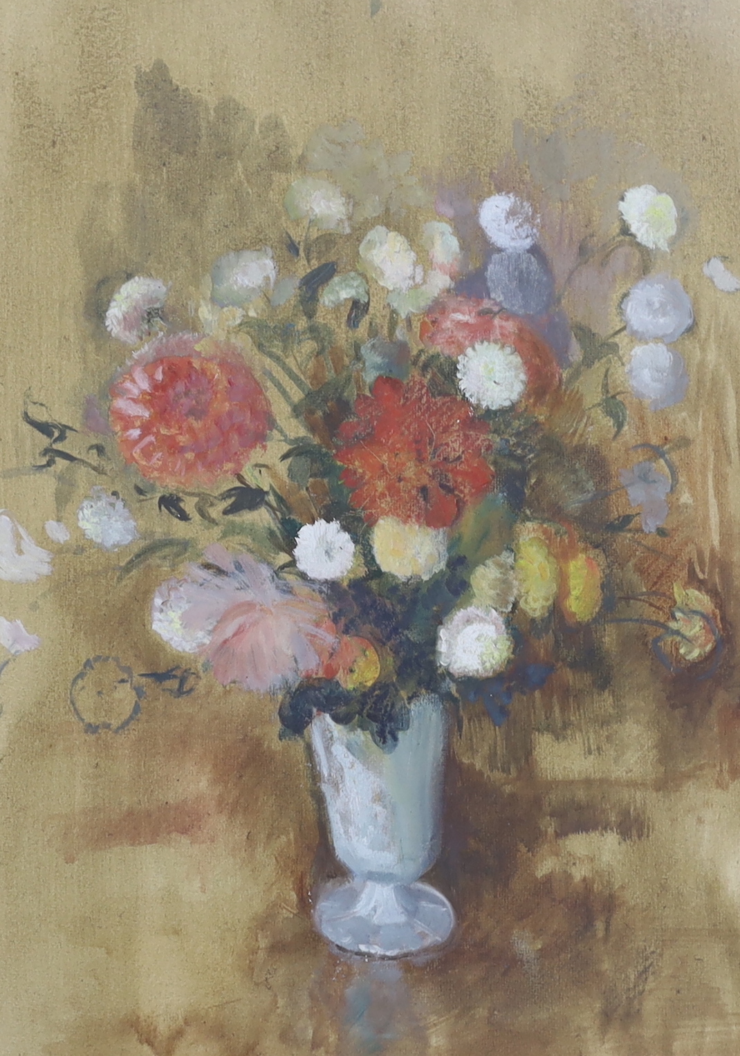 Diana Lowenstein, watercolour and pastel, 'Vase with flowers 1959', Upper Grosvenor Galleries