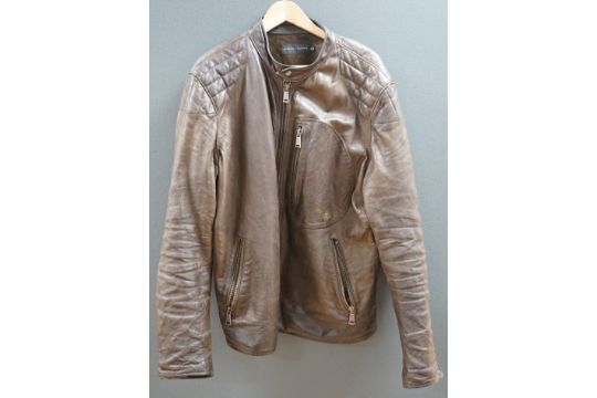 A Ralph Lauren brown men's leather jacket. Size XL - Image 1 of 6