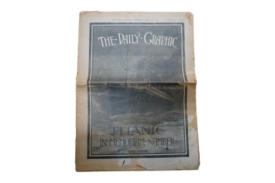 The Daily Graphic, Titanic Edition. Condition - poor to fair - Image 1 of 4