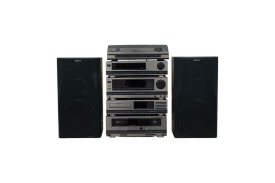 A Sony separates 5-part LBT-D505 stereo system with speakers. Condition - poor to fair. - Image 1 of 14