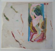 Edward Wolfe (South African, 1897-1982) Design for a screen, c.1918ink and oil on paper18 x 20cm