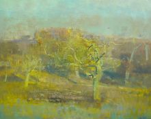 § § Fred Cuming R.A., N.E.A.C. (British, 1930-2022) 'The Orchard'oil on boardsigned60 x 75cm