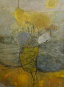 § § Harold Mockford (English, 1932-2023) 'Yellow Tree'oil on boardsigned and titled verso121 x