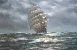 § § Henry Scott FRSA (1911-2005) 'Rolling and foaming'oil on canvassigned, inscribed verso, Jute